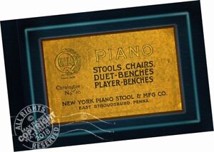 New York Piano Stool Mfr Co 1894 Catalogue Stools Chairs Duet Player Benches