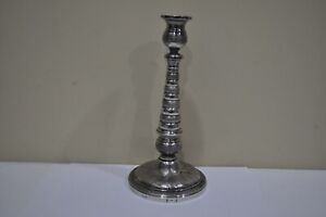 Rare Antique Indian Solid Sterling Silver Candlestick 348 Grams