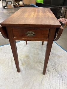 Pembroke Table Drop Leaf One Drawer Dovetailed American