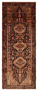 Vintage Bordered Hand Knotted Carpet 3 7 X 9 6 Traditional Wool Rug