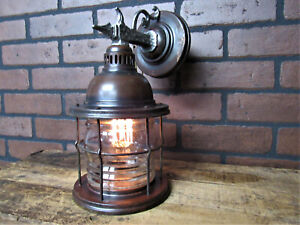 1930 S Vintage Antique Copper Porch Light Sconce Gothic Bungalow Mission 12 T
