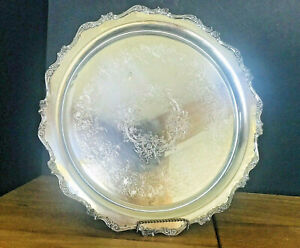 Silver Tray Webster Wilcox International Silver Co American Rose 7372