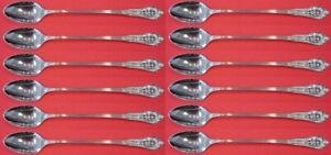 Rose Point By Wallace Sterling Silver Iced Tea Spoon 7 5 8 Set Of 12