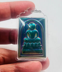 Big Phra Somdej Kaiser Somdet Rainbow 7 Color Leklai Thai Buddha Amulet Talisman
