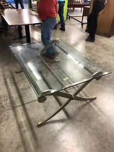 Heavy High Quality Mid Century Modern Probably Italian Coffee Cocktail Table