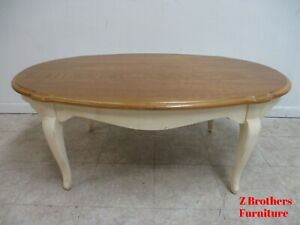 Ethan Allen French Country Paint Decorated Coffee Center Table