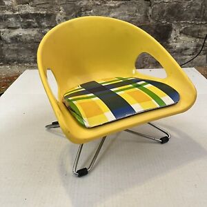Cosco Child Booster Chair Seat Vintage Mid Century Modern Kids Mcm Atomic Yellow