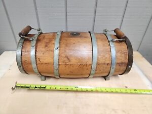 Antique Primitive Barrel Nautical Rum Keg Navy War Ambulance Water Cask 1800 S 