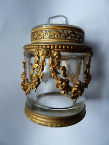 19th Century French Crystal Rouge Pot With Ormolu Mounts C 1870 Grand Tour 
