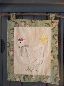 Sweet Primitive Handmade Chicken Wall Peg Cupboard Door Hanger Farmhouse Decor