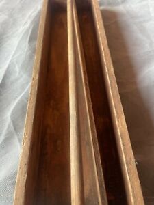 Vintage Handmade Wooden Carpenter S Tool Box Caddy 20x5 5