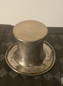Reed Barton Sterling Silver Top Hat X212 Tooth Pick Holder Dented Brim