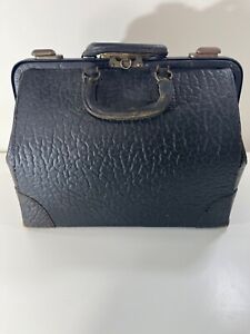 Medical Doctors Bag Vintage Antique Old Leather True Gem Very Good Condition
