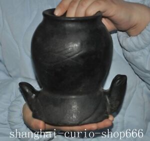 6 Hongshan Culture Old Jade Fengshui Tortoise Turtle Wine Vessel Goblet Cup Pot