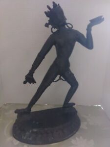 Vintage Bronze Hindu Goddess Tara Standing Statue Figure