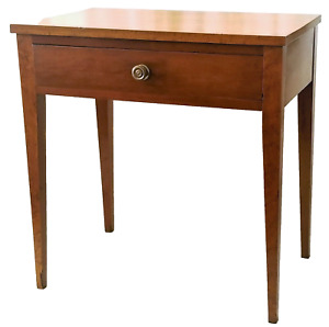 Neoclassical Server Sideboard Table Federal Cherry Birds Eye Maple 28 W