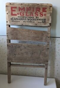 Antique Empire Glass Washboard Canadian Woodenware Co