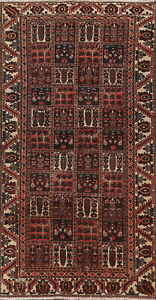 Semi Antique Garden Design Bakhtiari Traditional Rug Handmade Wool Carpet 5x10