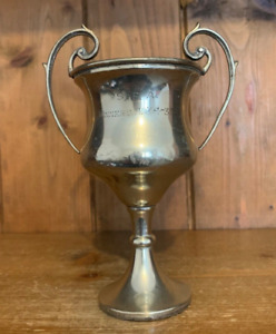 1934 Vintage Silver Plate Trophy Trophies Loving Cup Trophy Cup