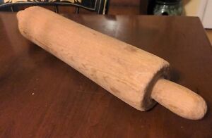 Rolling Pin Antique American Turned Soft Wood Country Kitchen Baking