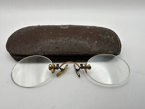 Nice Pair Of Late 19th Early 1900s Nose Clip Bezels Pince Nez