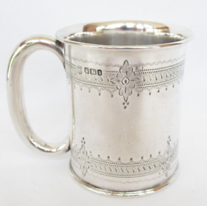 Antique English Sterling Silver Christening Baby Cup Sheffield C1900 No Monogram