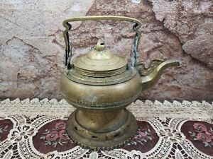 Antique Malay Minangkabau Brass Bronze Water Kendi Pitcher Southeast Asian