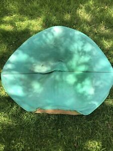 Mid Century Modern Bertoia Diamond Chair Cover By Knoll Aqua Vinyl Free Ship