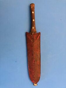 Vintage African Knife Dagger Leather Scabbard