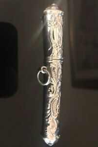 Vintage Victorian Style Sterling Silver Sewing Needle Toothpick Holder Style Iv