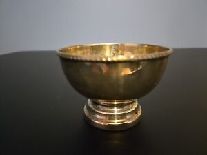 Vintage Ep On Copper England Silverplate Footed Trophy Bowl 3 5 Diameter