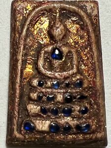 Phra Somdej Lp Rare Old Thai Buddha Amulet Pendant Magic Ancient Idol 902