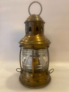Vintage Rare Perkins Marine Lamp Hdwr Co Perko Oil Lamp Nautical Lantern