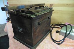 Antique Light Box Photo Film Photograph Dovetail Wood Box Photo Developer Press