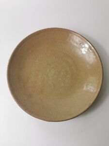 15th Century Early Ming Dynasty Longquan Brown Glazed Porcelain Plate