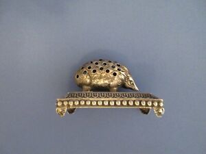 Antique Austrian Silver Hedgehog Porcupine Toothpick Holder