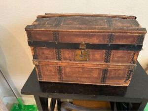 Antique Dome Top Doll Trunk