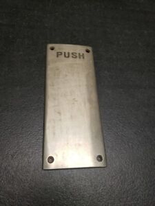 Vintage Push Door Plate
