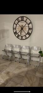 Vintage Lucite Folding Chairs