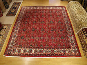 10 4 X 12 5 Ft Handmade Hand Knotted 1950s Rug Vegetable Dyes Soft Fine Wool