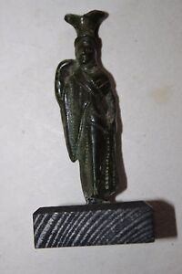 Quality Ancient Roman Egyptian Bronze Isis Figure 1st Century Bc Ad