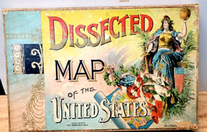 Vintage 1894 Mcloughlin Dissected Map Of The United States