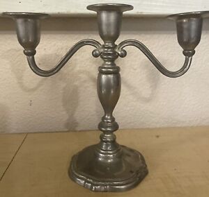 Small Vintage Silver Plated Candelabra Traditional Elegance 7 5 T 8 75 W Tripl