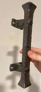 Gothic Cast Iron Vtg Patina Foundry Medieval Barn Gate Pull Cabinet Door Handle