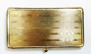 Antique 14 Kt Gold Art Deco Cigarette Vesta Card Case
