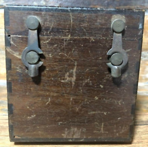 Antique Japanese Wooden Box Small Zenibako Tansu Accessory Case Vintage From Jp