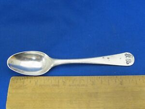 Early German Northern European Silver Teaspoon Marked If V
