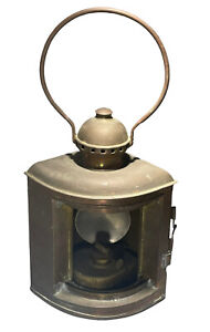 Vintage Carriage Nautical Ship Corner Hanging Lantern Oil Lamp Marine E Miller