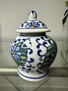 Old Chinese Blue And White Porcelain Painted Pattern Jar Pots 5 