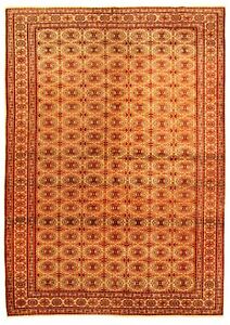 Vintage Hand Knotted Area Rug 6 7 X 9 6 Traditional Wool Carpet